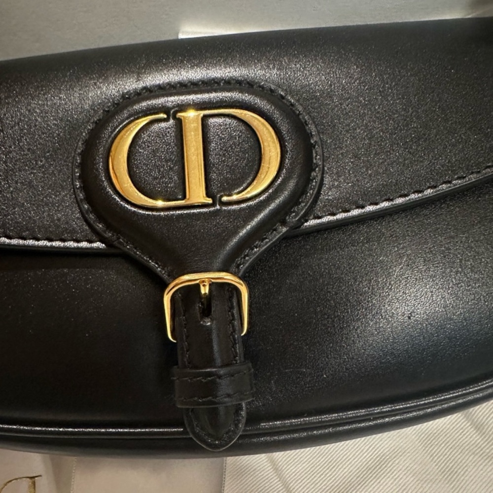 Dior East West Bobby Bag in Smooth Calfskin Leather Black Gold Hardware - Picture 5 of 13